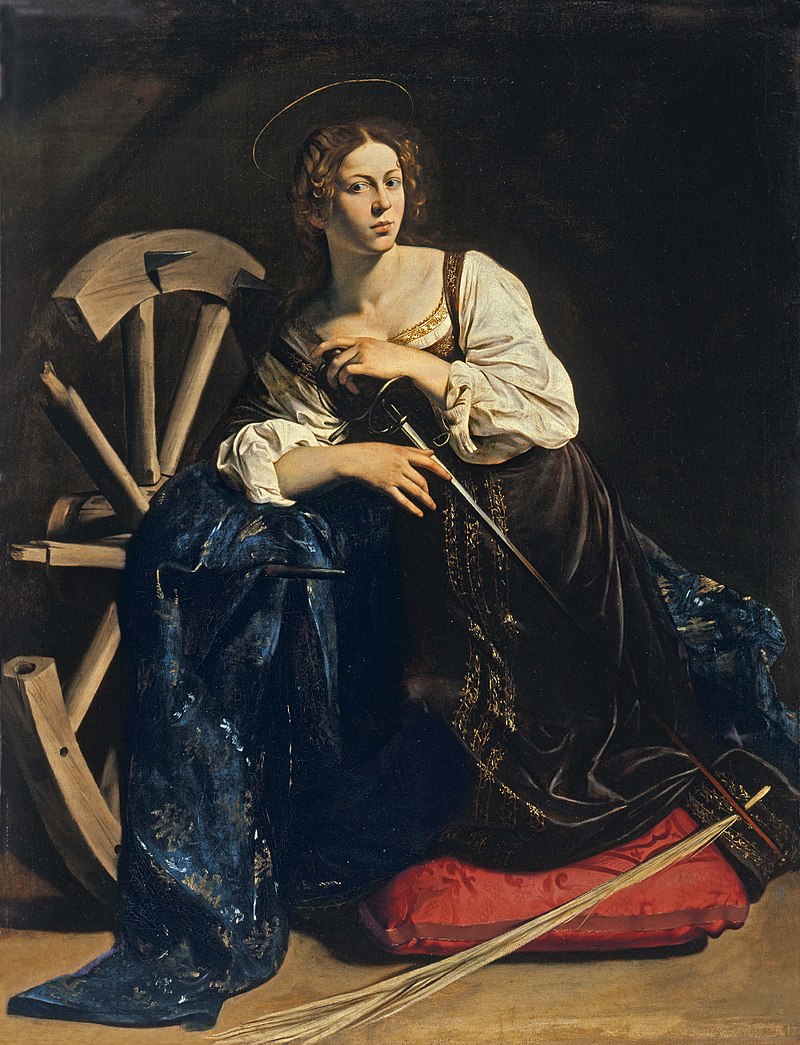 Caravaggio festménye Alexandriai Szent Katalinról